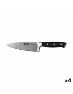 Cuchillo de Cocina Mármol 2,5 x 24 x 2,5 cm Negro Acero Inoxidable Plástico (12 Unidades) | Tienda24 Tienda24.eu