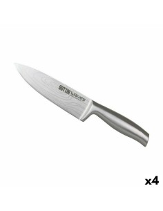 Cuchillo de Cocina Mármol 2,5 x 24 x 2,5 cm Negro Acero Inoxidable Plástico (12 Unidades) | Tienda24 Tienda24.eu