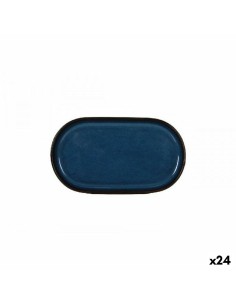 Vassoio per aperitivi La Mediterránea Chester Azzurro Ovale 13 x 8 x 4 cm (24 Unità) da La Mediterránea, Piatti e teglie - Re...