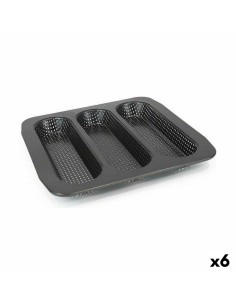 Baguette Mould Quttin Drilled 28 x 28 x 2,7 cm (6 Units) by Quttin, Bread & Loaf Tins - Ref: S2233088, Price: 31,21 €, Discou...