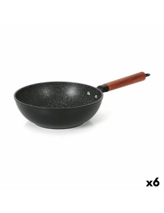 Frigideira Wok Oroley Nature Madeira Alumínio fundido 30 cm | Tienda24 Tienda24.eu