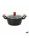 Casserole with glass lid Quttin Doha 34 X 24 X 13 CM (4 Units) | Tienda24 Tienda24.eu