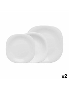 Tableware 18 Pieces Sheets Porcelain 1 cm | Tienda24 Tienda24.eu