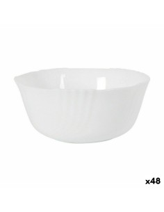 Prato de Jantar Luminarc Diwali Branco Vidro 25 cm (24 Unidades) | Tienda24 Tienda24.eu