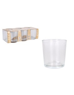 Set de Vasos LAV Paradis Cristal 6 Unidades (Ø 8,5 x 9 cm) (340