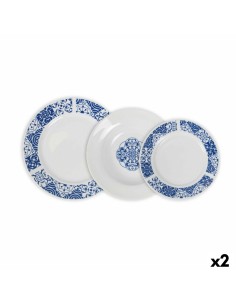 Set di Stoviglie La Mediterránea Alcora Rotonda 12 Pezzi (2 Unità) da La Mediterránea, Servizi combinati - Ref: S2233563, Pre...