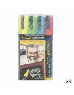 Marcadores de giz líquido Bic Pocket Redonda Vermelho (12 Peças) | Tienda24 Tienda24.eu