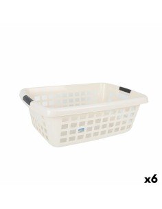 Laundry Basket Beige Plastic 50 L 44 x 56 x 41 cm (12 Units) | Tienda24 Tienda24.eu