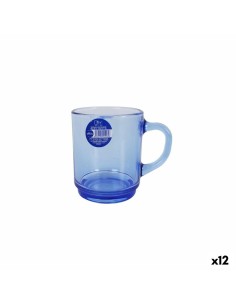 Lot de tasses avec soucoupes Luminarc Carine Noir verre 22 cm (12 Pièces) | Tienda24 Tienda24.eu