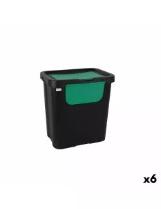 Caixote de Lixo para Reciclagem Tontarelli Amarelo 45 L (6 Unidades) | Tienda24 Tienda24.eu