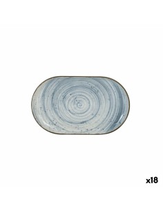 Bandeja de pequeno-almoço Quid Habitat Azul Plástico 33 x 23 x 4 cm Com pegas Denim (12 Unidades) | Tienda24 Tienda24.eu