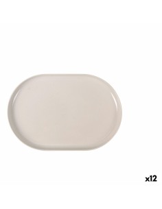 Assiette plate Bidasoa Fosil Blanc Céramique Oblongue 28 x 24,8 x 2,5 cm (6 Unités) | Tienda24 Tienda24.eu