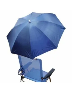 Parasol Riscas Branco/Azul Ø 240 cm | Tienda24 Tienda24.eu