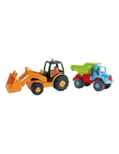 Set mit Fahrzeugen für öffentliche Bauarbeiten 1:64 22 x 22 cm | Tienda24 Tienda24.eu