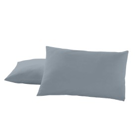 Funda de almohada Alexandra House Living Acero Gris Acero 50 x 80 cm (2 Unidades) de Alexandra House Living, Sábanas y fundas...