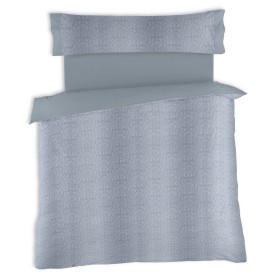 Duvet cover set Alexandra House Living Tena Steel Grey Single 3 Pieces by Alexandra House Living, Quilts and quilt covers - R...