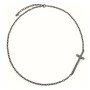 Collier Femme Folli Follie 3N14T019KK_Plata Negra 45 cm | Tienda24 - Global Online Shop Tienda24.eu