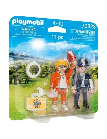 Playset Playmobil 70823 Doctor Policía 70823 (11 pcs) | Tienda24 Tienda24.eu