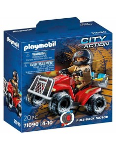 Playset Playmobil City Action Firefighters - Speed Quad 71090 von Playmobil, Playsets von Spielzeugfiguren - Ref: S2415341, P...