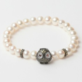 Bracelete feminino Lancaster JLA-BR-OWL-3-WH 16 mm de Lancaster, Pulseiras - Ref: S0361237, Preço: 18,00 €, Desconto: %