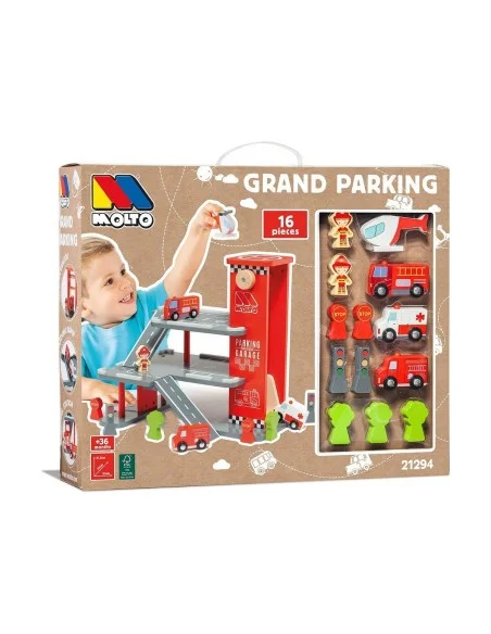 Garaje Parking con Vehículos Moltó Grand Parking 16 Piezas | Tienda24 Tienda24.eu