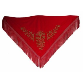 Shawl PGRDRD Red 140 cm by BigBuy Fashion, Scarves, stoles and shawls - Ref: S0364775, Price: 10,81 €, Discount: %