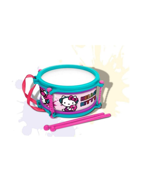 Tambor Hello Kitty Azul Rosa 16 cm | Tienda24 Tienda24.eu