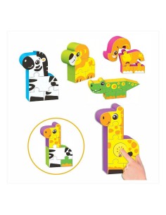 Puzzle Infantil Reig Zoo Blocks 22 Piezas de Reig, Juguetes con sonido - Ref: S2425161, Precio: 17,64 €, Descuento: %