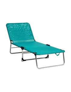 Marbueno Chaise Longue Pliante Acier Avec Coussin Jardin et Piscine 190X58X27 cm Noire 10004 | Tienda24 Tienda24.eu