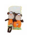 Peluche Hochet 2 Unités Singe 18 cm | Tienda24 Tienda24.eu