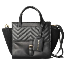 Sac-à-main Femme Cosmoparis SAC-MEYA2-WW Noir 19,5 x 17 x 9 cm de Cosmoparis, Sacs portés épaule - Réf : S0369105, Prix : 76,...