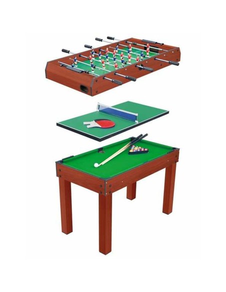 Tavolo multi-gioco 120 x 80 x 61 cm 3 in 1 da BigBuy Fun, Calcio balilla - Ref: S2430064, Precio: 202,78 €, Descuento: %