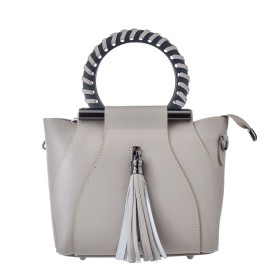 Bolso Mujer Mia Tomazzi WB201297-GREY Beige 21 x 18 x 7 cm de Mia Tomazzi, Shoppers y bolsos de hombro - Ref: S0370309, Preci...