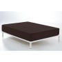 Sábana Bajera Alexandra House Living Marrón Chocolate 160 x 200 cm de Alexandra House Living, Sábanas y fundas de almohada - ...