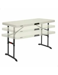 Table Klapptisch Lifetime Lifetime 122 x 86 x 61 cm Creme Stahl Kunststoff von Lifetime, Beistelltische - Ref: S2433788, Prei...