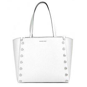 Sac-à-main Femme Michael Kors Holly Blanc 35 x 30 x 17 cm de Michael Kors, Sacs portés épaule - Réf : S0374711, Prix : 185,28...