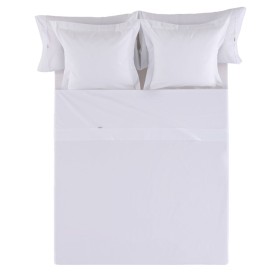 Top sheet Alexandra House Living White 260 x 280 cm 260 x 290 cm by Alexandra House Living, Sheets and pillowcases - Ref: D16...