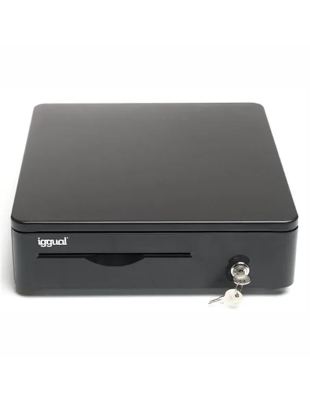 Cash Register Drawer iggual IRON-10R Black | Tienda24 Tienda24.eu