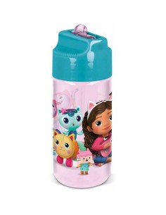 Bottle with Lid and Straw Safta Patito Pink PVC 500 ml | Tienda24 Tienda24.eu