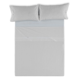 Jeu de draps Alexandra House Living Greta Gris perlé Gran lit 2 persones 4 Pièces de Alexandra House Living, Draps et taies d...