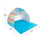 Paravientos Colorbaby Rayas Azul 160 x 140 x 110 cm