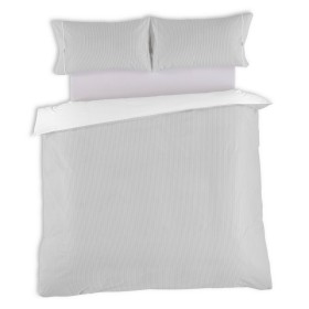 Bettbezug-Set Alexandra House Living Greta Perlgrau King size 3 Stücke von Alexandra House Living, Bettdecken und Bettdeckenb...