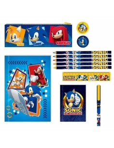 Set de Papelaria Sonic 29,5 x 22 x 3 cm 12 Peças de Sonic, Conjuntos de material escolar - Ref: S2436081, Precio: 17,42 €, De...