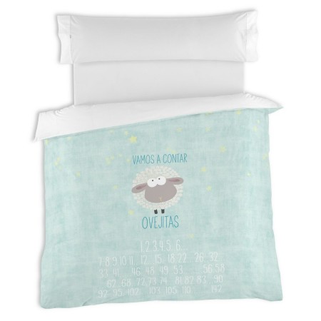 Capa nórdica Alexandra House Living Sheep Estampado 150 x 220 cm de Alexandra House Living, Edredão e capas de edredão - Ref:...