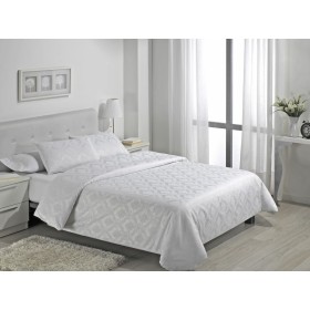 Juego de funda nórdica Alexandra House Living Viena Blanco Cama de 90 4 Piezas de Alexandra House Living, Edredones y fundas ...