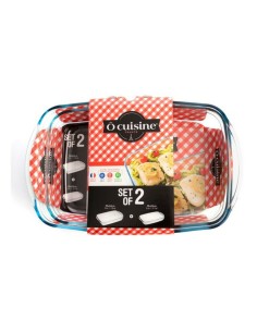 Ofenschüssel Pyrex Asimetria rechteckig Metall 6 Stück 40 x 31 cm | Tienda24 Tienda24.eu