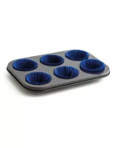 Molde para o Forno Quttin Preto 4 Peças 18 x 6 cm (12 Unidades) | Tienda24 Tienda24.eu