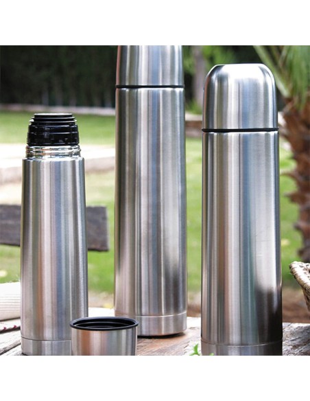 Travel thermos flask Quid Stainless steel 0,75 L | Tienda24 Tienda24.eu