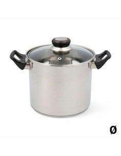 Olla con Tapa de Cristal Quid Habitat Acero Inoxidable de Quid, Cacerolas - Ref: S2701836, Precio: €18.23, Descuento: %