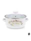 Casserole with glass lid Quid Memory Enamelled Steel | Tienda24 Tienda24.eu